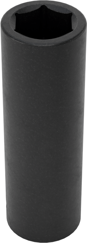 6 Uçlu Darbeli Soket, Derin, 1/2" Kare Tahrik, 11/16" Boyut, 3-1/4" Uzunluk