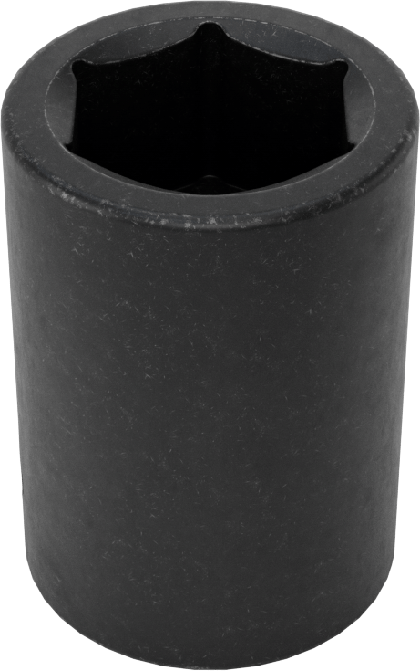 6 Uçlu Darbeli Soket, Standart, 1/2" Kare Tahrik, 11/16" Boyut, 1-1/2" Uzunluk