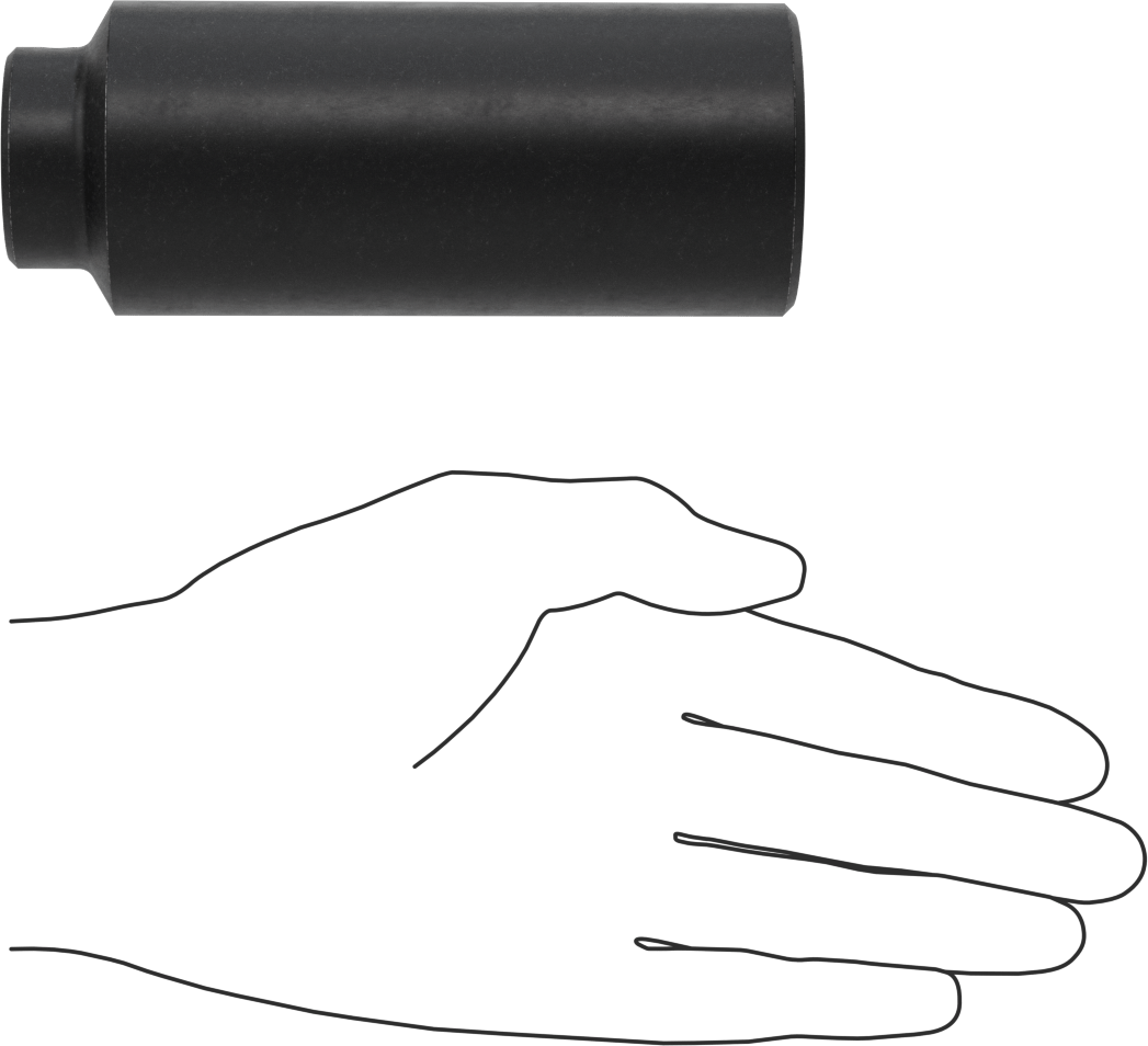 Ekstra Derin 8 Uçlu Darbeli Lokma Anahtarı, 1/2" Kare, 1-1/8" Boyut