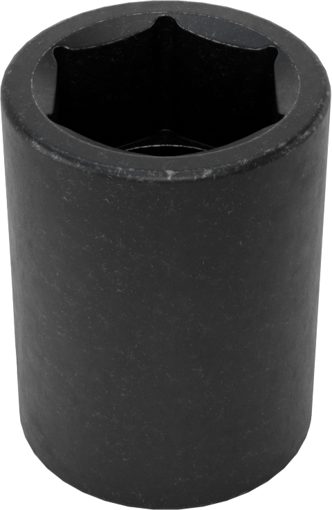 6 Uçlu Darbeli Soket, Standart, 1/2" Kare Tahrik, 3/4" Boyut, 1-1/2" Uzunluk