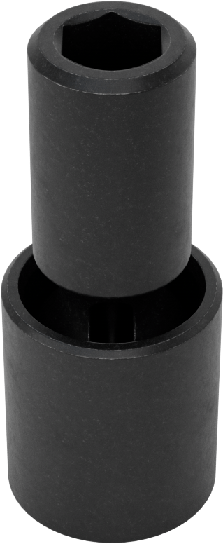 6 Uçlu Darbeli Soket, Flex, 1/2" Kare Tahrik, 7/16" Boyut, 2-5/8" Toplam Uzunluk