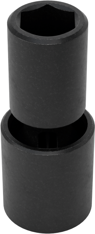6 Uçlu Darbeli Soket, Flex, 1/2" Kare Tahrik, 9/16" Boyut, 2-11/16" Toplam Uzunluk
