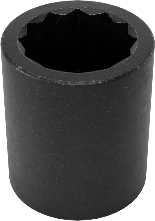 12 Noktalı Standart Darbeli Soket, 1/2" Kare Tahrik, 1" Boyut