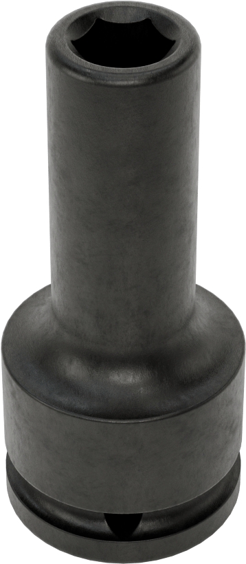 6 Uçlu Darbeli Soket, Derin, 3/4" Kare Tahrik, 1/2" Boyut, 3-3/8" Uzunluk