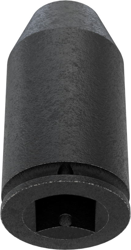 6 Uçlu Darbeli Soket, Derin, 3/4" Kare Tahrik, 9/16" Boyut, 3-1/4" Uzunluk