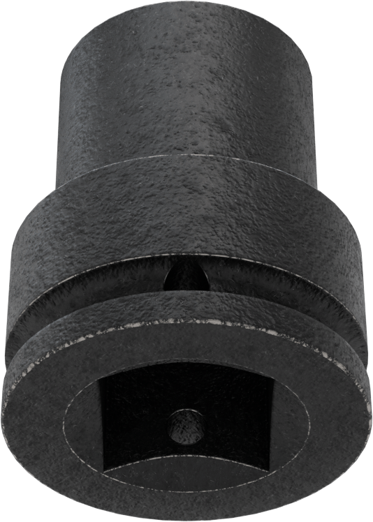6 Uçlu Darbeli Soket, Standart, 3/4" Kare Tahrik, 3/4" Boyut, 2" Uzunluk