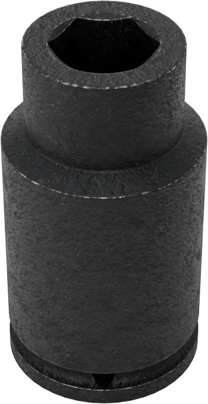 6 Uçlu Darbeli Soket, Derin, 3/4" Kare Tahrik, 3/4" Boyut, 3" Uzunluk