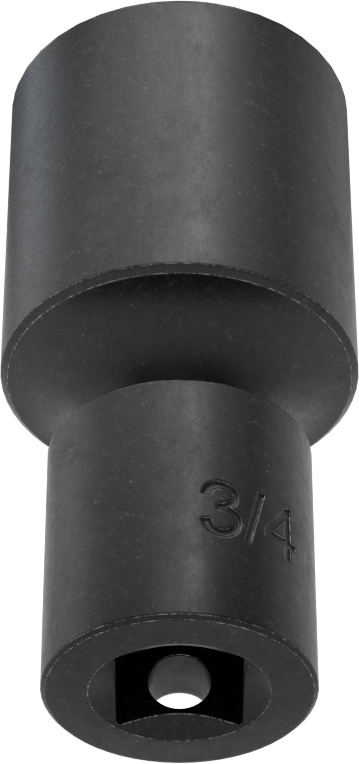 6 Uçlu Darbeli Soket, Flex, 3/8" Kare Tahrik, 3/4" Boyut, 2-5/16" Toplam Uzunluk