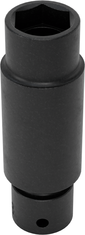 6 Uçlu Darbeli Soket, Flex, 3/8" Kare Tahrik, 5/8" Boyut, 3-1/16" Toplam Uzunluk