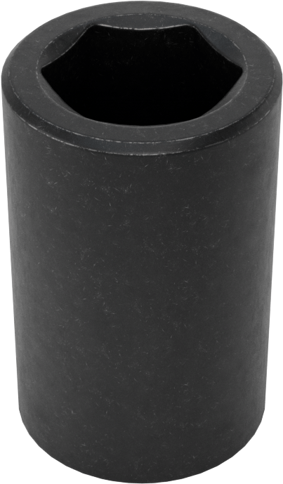 6 Uçlu Darbeli Soket, Standart, 3/8" Kare Tahrik, 7/16" Boyut, 1-1/8" Uzunluk