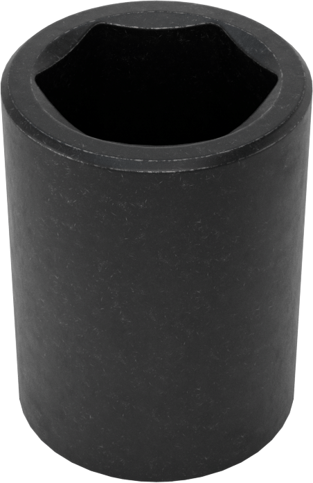 6 Uçlu Darbeli Soket, Standart, 3/8" Kare Tahrik, 9/16" Boyut, 1-1/8" Uzunluk