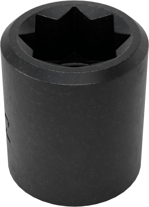 8 Uçlu Darbeli Lokma, 3/8" Kare Tahrik, 1/2" Boyut