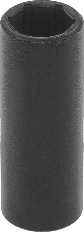 İnce Cidarlı 6 Uçlu Darbeli Lokma Anahtarı, 1/2" Kare Tahrik, 15/16" Boyut, 3-1/2" Toplam Uzunluk