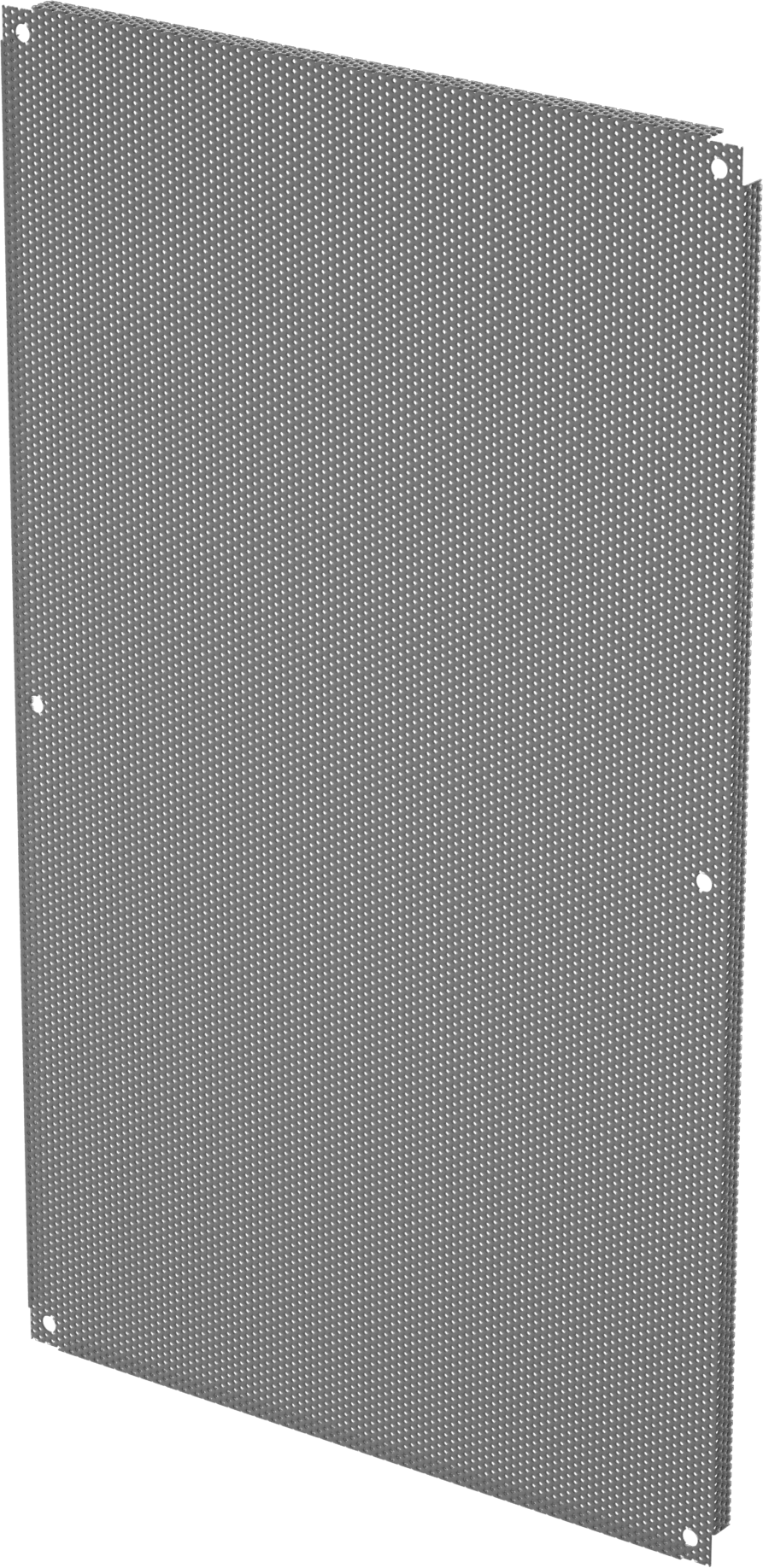 Delikli Elektrik Muhafaza Paneli, Gri Toz Boyalı Çelik, 38“ Yükseklik x 22-1/2” Genişlik