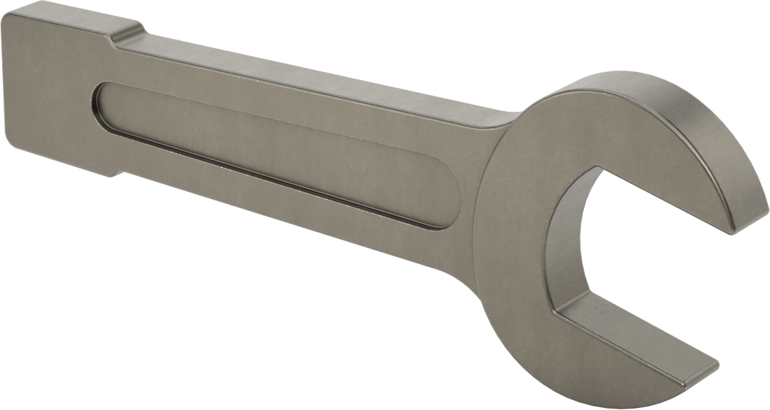 Vurmalı Açık Uçlu Anahtar, 1-11/16" Boyut, 9-1/4" Toplam Uzunluk