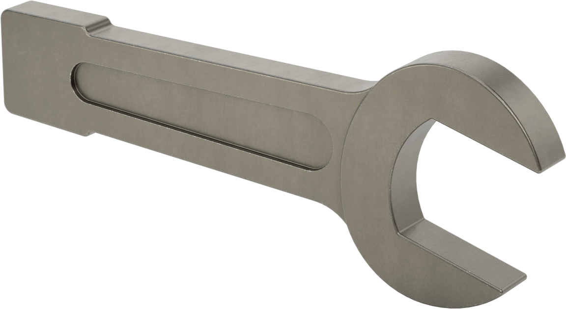 Vurmalı Açık Uçlu Anahtar, 2-1/8" Boyut, 10-7/8" Toplam Uzunluk
