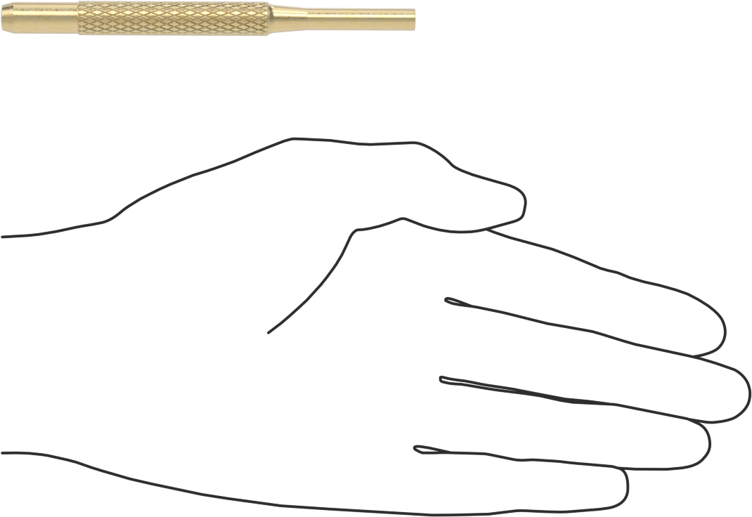 Starrett İz Bırakmayan Pim Çıkarma Zımbası, 5,5 mm ve 7/32" çaplı pimler için, Model Numarası B565F