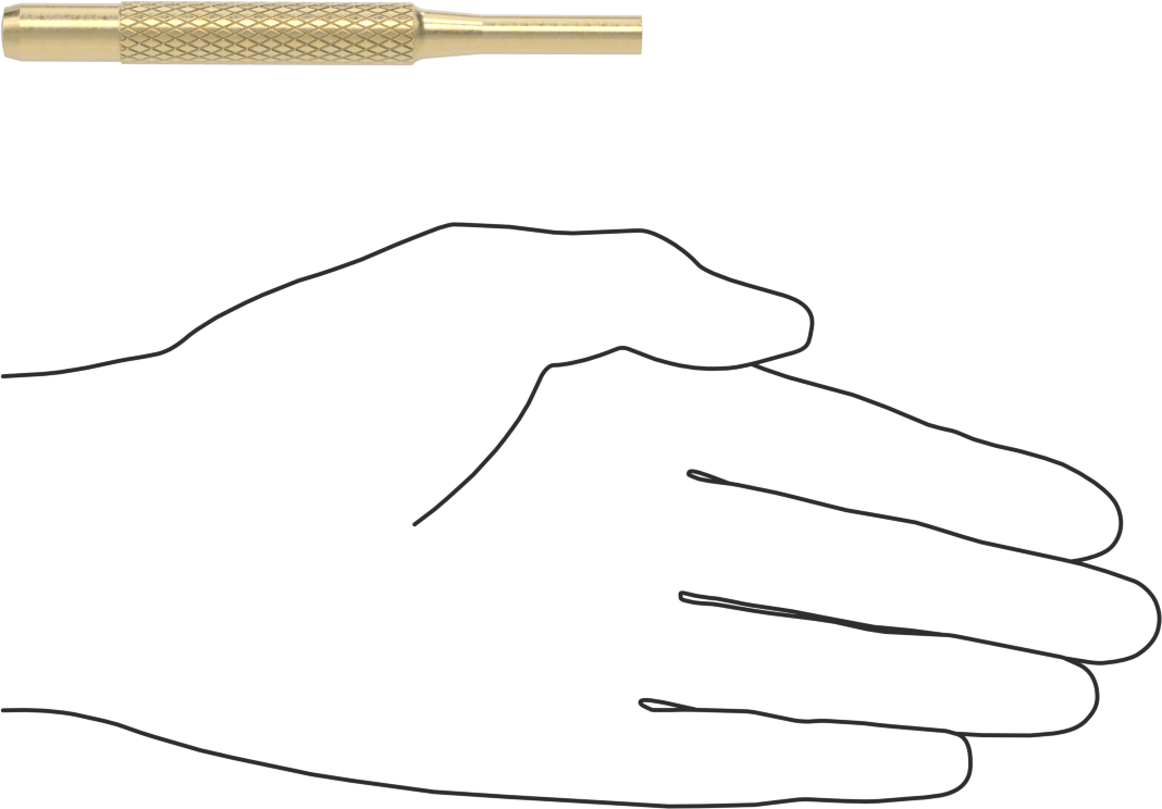 Starrett İz Bırakmayan Pim Çıkarma Zımbası, 1/4" ve 6 mm Çaplı Pimler için, Model Numarası B565G