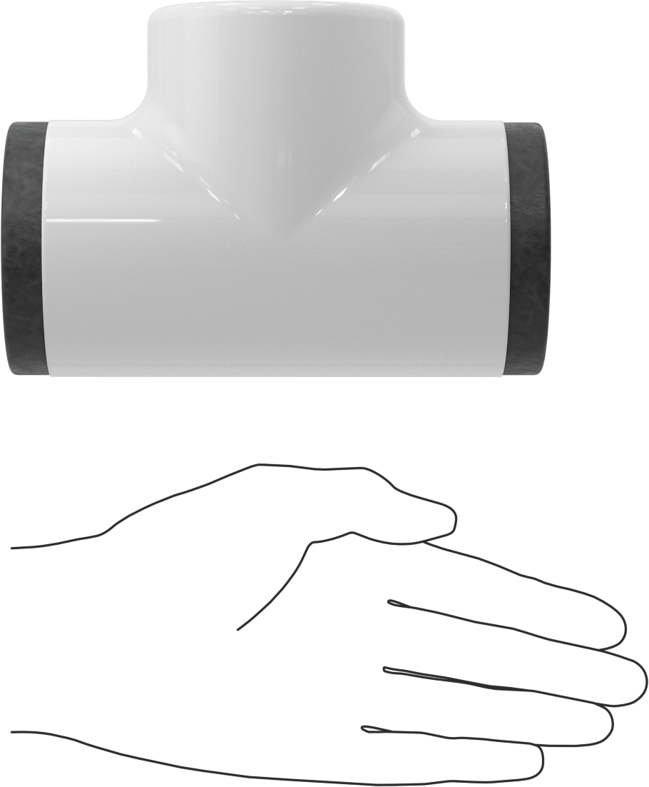 Buhara Dayanıklı Yüksek Sıcaklık Fiberglas Yalıtım, PVC Kılıflı, T, 1" Kalın Duvar, 7/8" ID