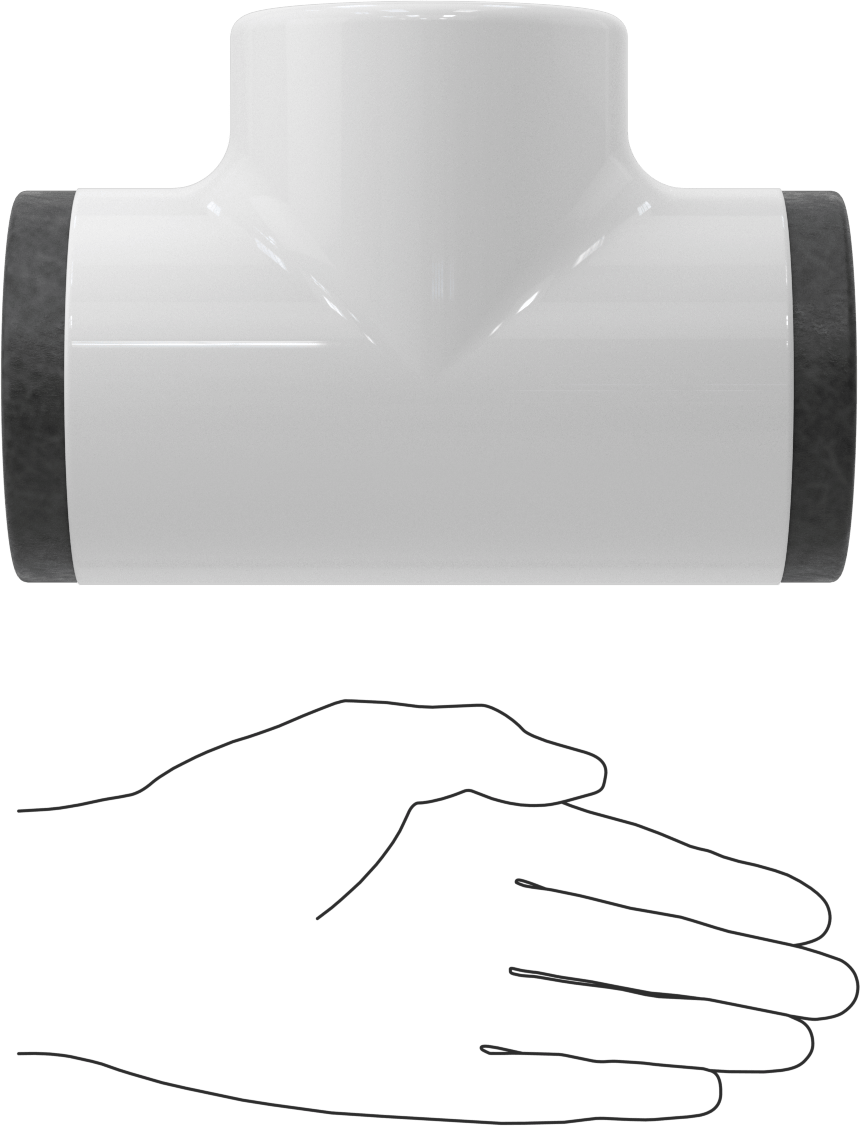 Buhara Dayanıklı Yüksek Sıcaklık Fiberglas Yalıtım, PVC Kılıflı, T, 1" Kalın Duvar, 1-3/8" ID