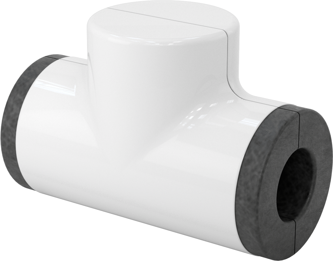Buhara Dayanıklı Yüksek Sıcaklık Fiberglas Yalıtım, PVC Kılıflı, T, 1" Kalın Duvar, 2" ID