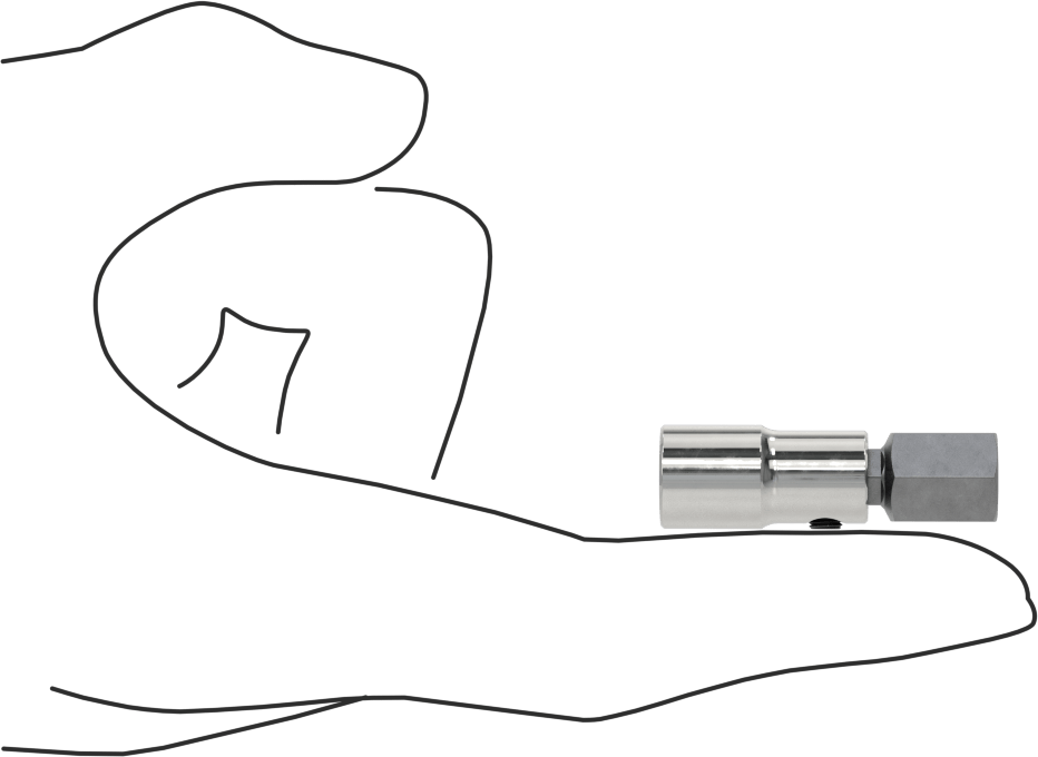 Altıgen Uçlu Soket, 1/4" Kare Tahrik, 10 mm Tahrik Boyutu