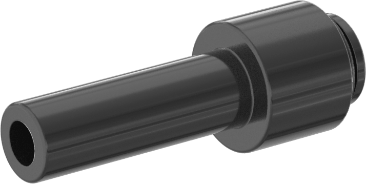 Gıda ve İçecek için İt-Bağlantı Elemanı, Adaptör, 3/8" Boru Gövde Dış Çapı, 1/4" Boru Dış Çapı için, Siyah