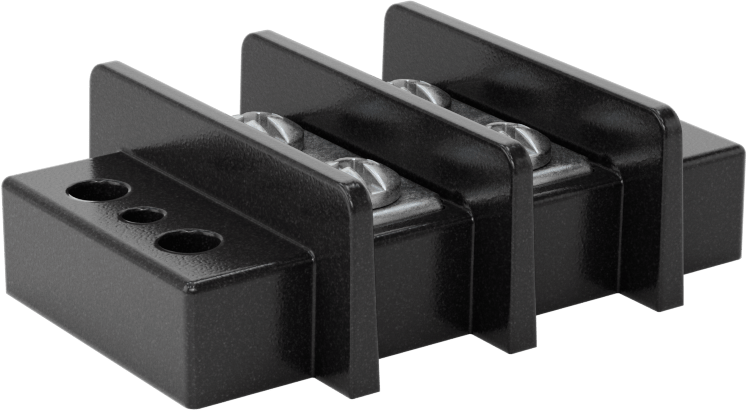600V AC/600V DC Terminal Bloğu, İki adet 75A Devre, 11/16" Merkezden Merkeze
