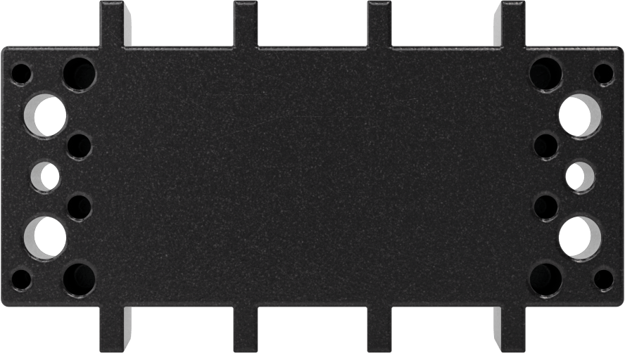 600V AC/600V DC Terminal Bloğu, Üç adet 75A devre, 11/16" Merkezden Merkeze