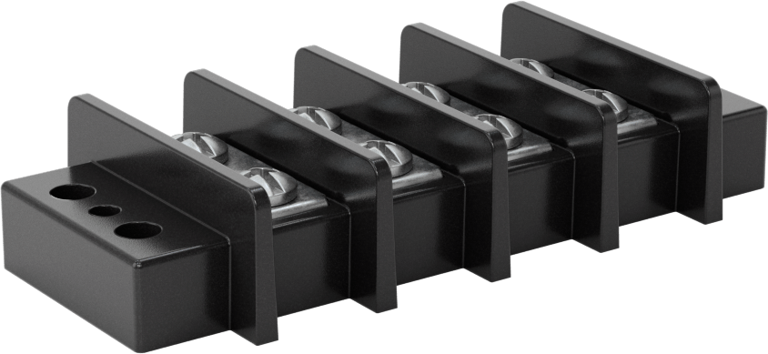 600V AC/600V DC Terminal Bloğu, Dört adet 75A devre, 11/16" Merkezden Merkeze