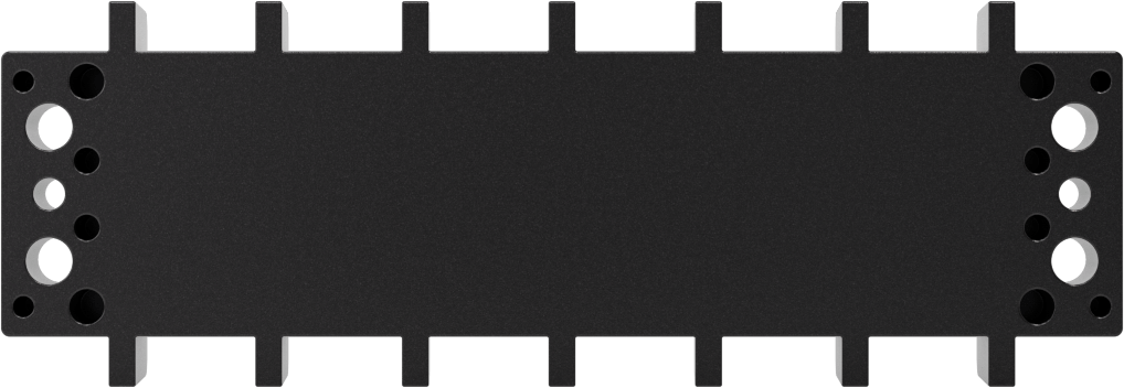 600V AC/600V DC Terminal Bloğu, Altı adet 75A Devre, 11/16" Merkezden Merkeze