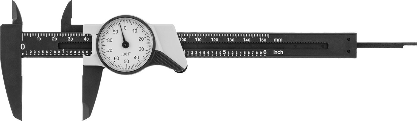 Static-Control Kadranlı Kaliperler, 0“ ila 6” Ölçüm Aralığı