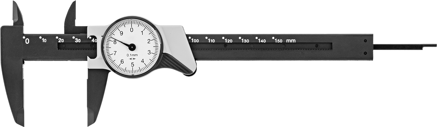 Static-Control Kadranlı Kaliperler, 0 mm ila 150 mm Ölçüm Aralığı