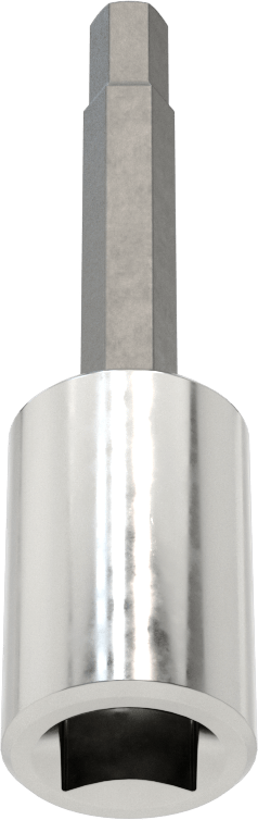 Altıgen Uçlu Soket, 3/8" Kare Tahrik Boyutu, 7/32" Tahrik Boyutu