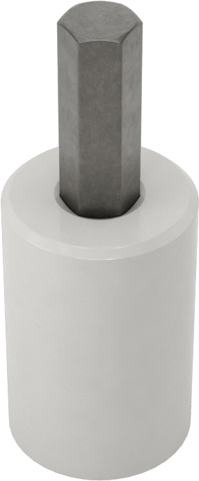 Kısa Altıgen Uçlu Soket, 3/8" Kare Tahrik, 1/4" Tahrik Boyutu