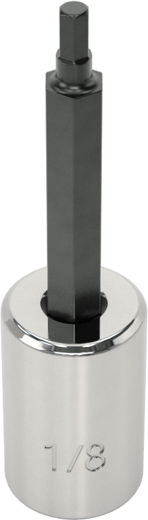 Altıgen Uçlu Soket, 3/8" Kare Tahrik, 1/8" Tahrik Boyutu