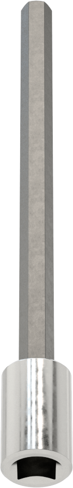 Altıgen Uçlu Soket, Uzatılmış Menzil, 3/8" Kare Tahrik, 5/16" Boyut, 6-1/8" Uzunluk