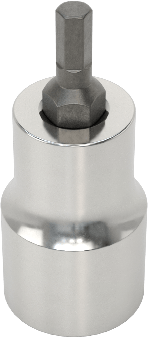 Altıgen Uçlu Soket, Stubby, 3/8" Kare Tahrik, 9/64" Tahrik Boyutu