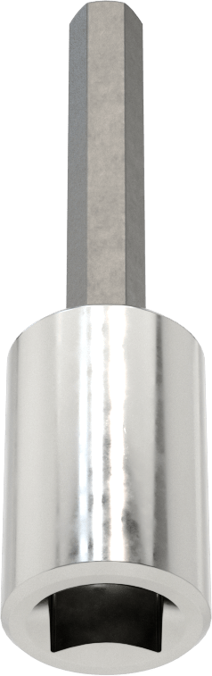 Altıgen Uçlu Soket, 3/8" Kare Tahrik, 1/4" Tahrik Boyutu