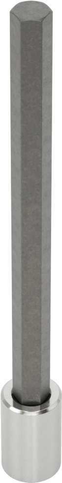 Altıgen Uçlu Soket, Uzatılmış Menzil, 3/8" Kare Tahrik, 3/8" Tahrik Boyutu, 6-1/8" Uzunluk