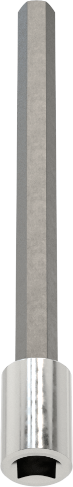 Altıgen Uçlu Soket, Uzatılmış Menzil, 3/8" Kare Tahrik, 3/8" Tahrik Boyutu, 6-1/8" Uzunluk