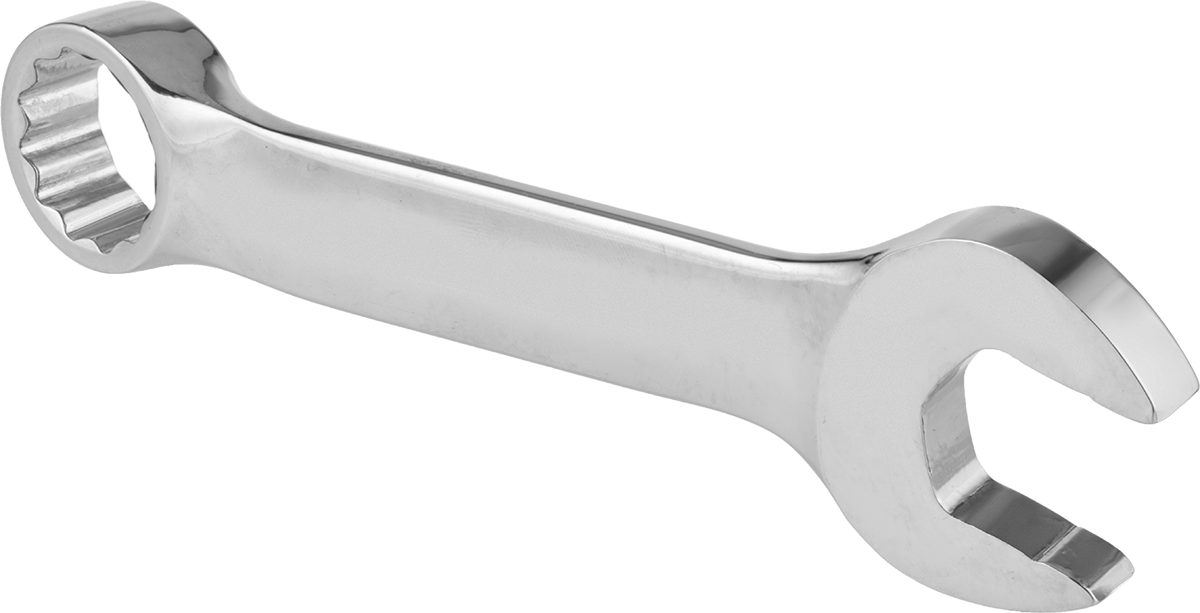 Kısa Kombine Anahtar, 12 Noktalı Açıklıklı, 18 mm Boyut, 5-1/4" Toplam Uzunluk