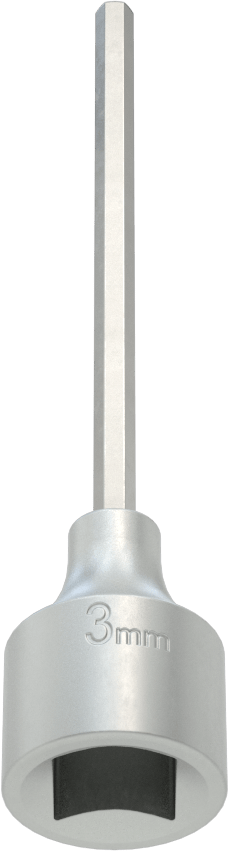 Altıgen Uçlu Soket, 1/2" Kare Tahrik, 4 mm Tahrik Boyutu