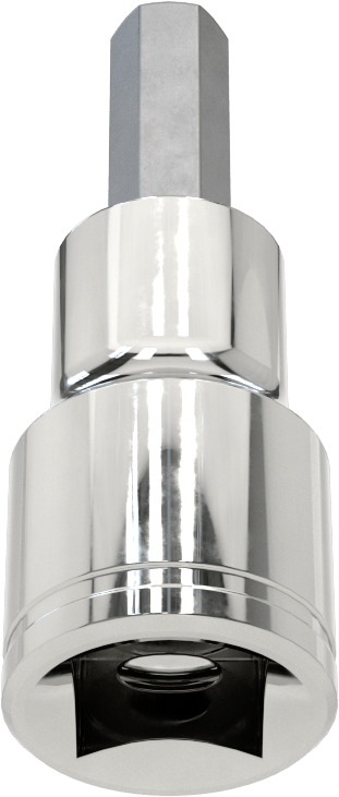 Kısa Altıgen Uçlu Soket, 1/2" Kare Tahrik, 8 mm Tahrik Boyutu