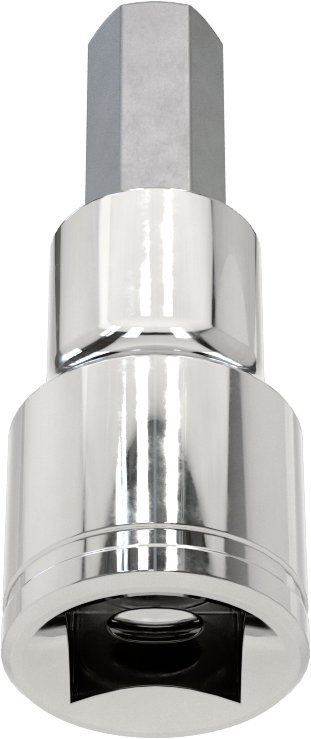 Altıgen Uçlu Soket, Stubby, 1/2" Kare Tahrik, 10 mm Tahrik Boyutu