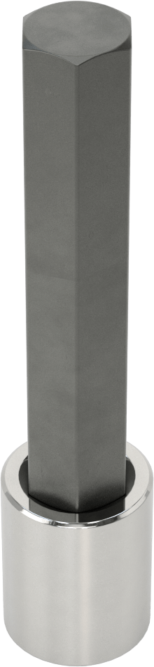 Altıgen Uçlu Soket, Uzatılmış Menzil, 1/2" Kare Tahrik, 19 mm Boyut, 5-1/2" Uzunluk