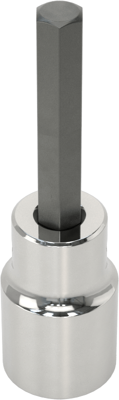 Altıgen Uçlu Soket, 1/2" Kare Tahrik, 8 mm Tahrik Boyutu