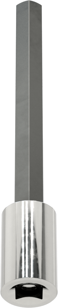 Altıgen Uçlu Soket, Uzatılmış Menzil, 1/2" Kare Tahrik, 14 mm Boyut, 7-1/8" Uzunluk