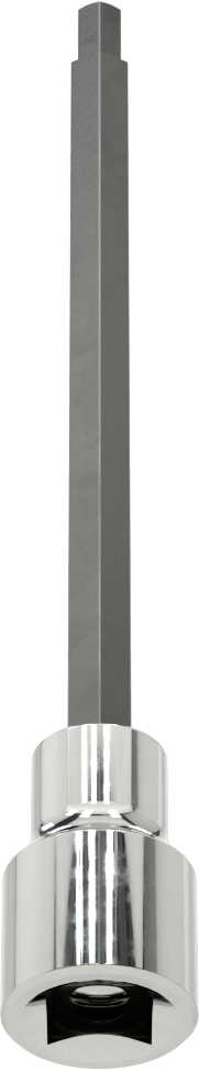 Altıgen Uçlu Soket, Uzatılmış Menzil, 1/2" Kare Tahrik, 6 mm Boyut, 6-1/2" Uzunluk