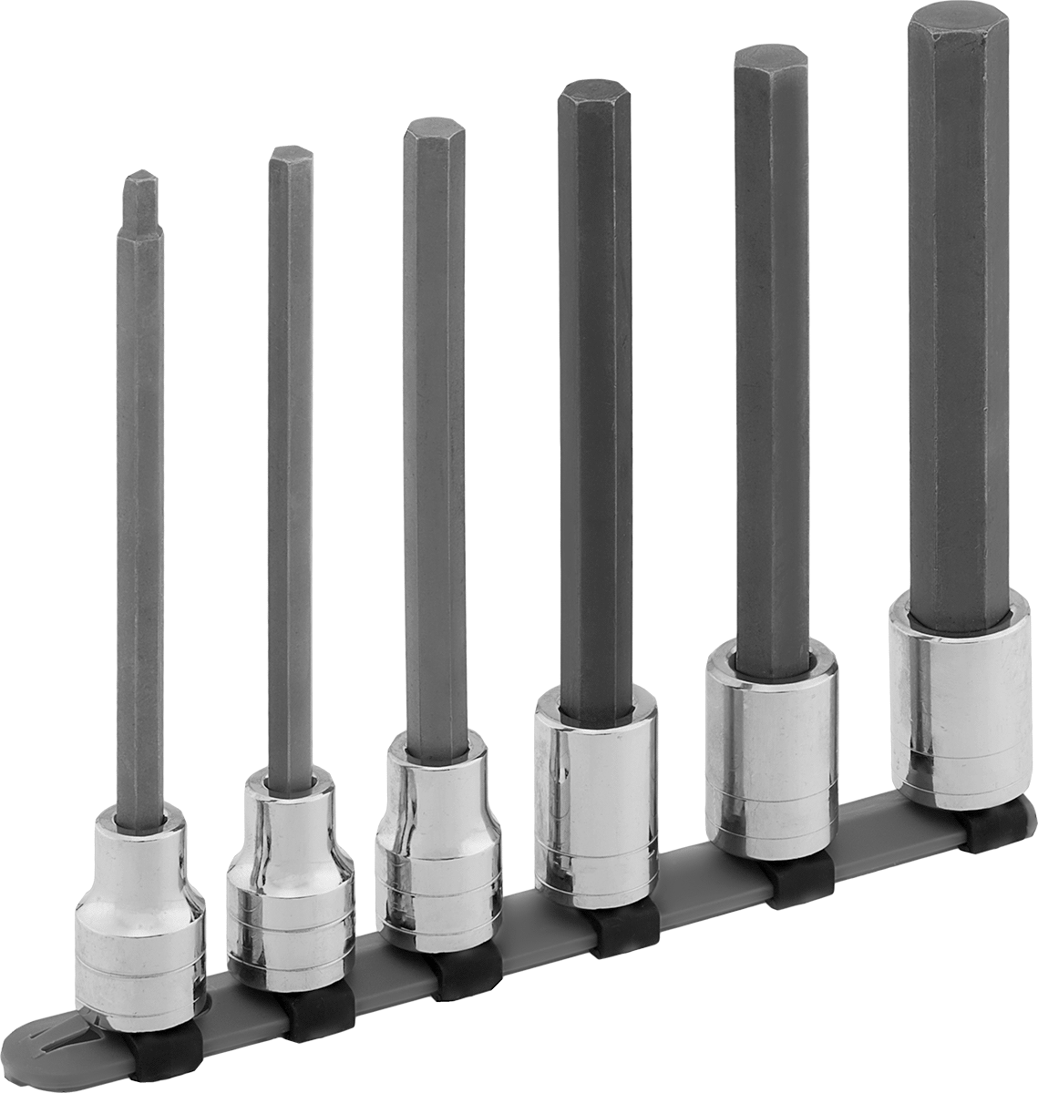 Altıgen Uçlu Soket, 6 Parça Set, Uzatılmış Menzil, 1/2" Kare Tahrik